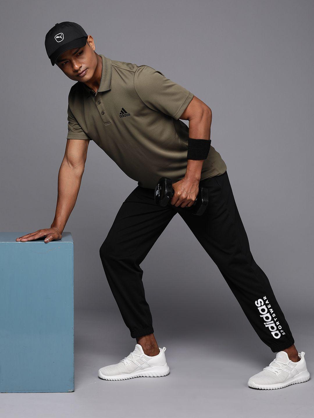 adidas men brand logo print detail track pants