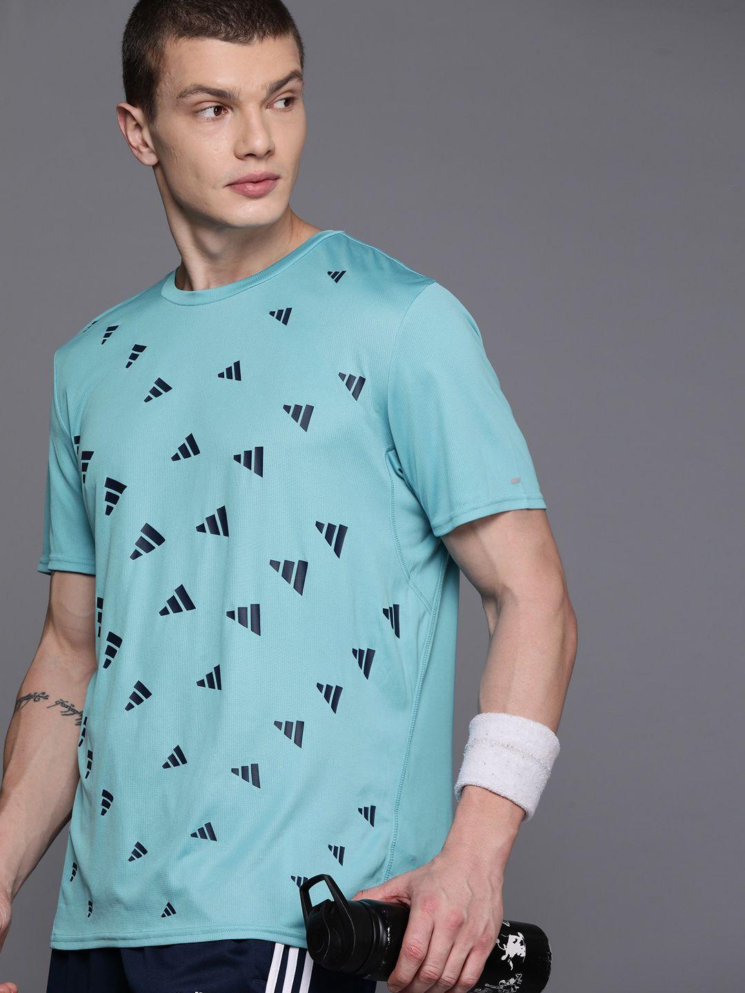 adidas men brand logo printed t-shirt