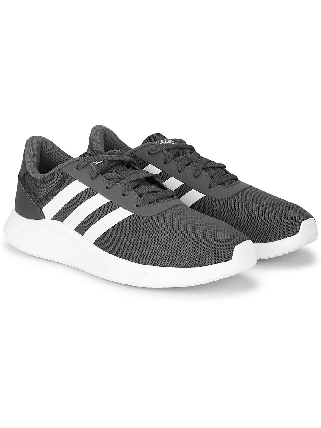 adidas men charcoal grey mesh running shoes