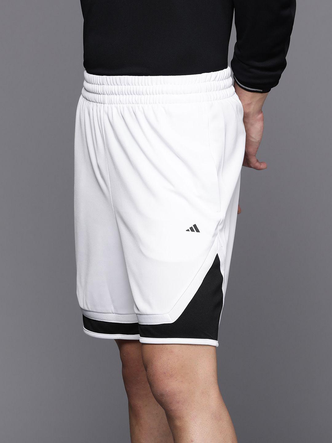 adidas men colourblocked sports shorts