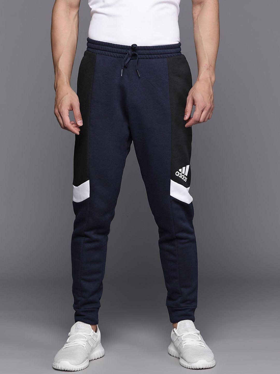 adidas men essentials colourblocked joggers