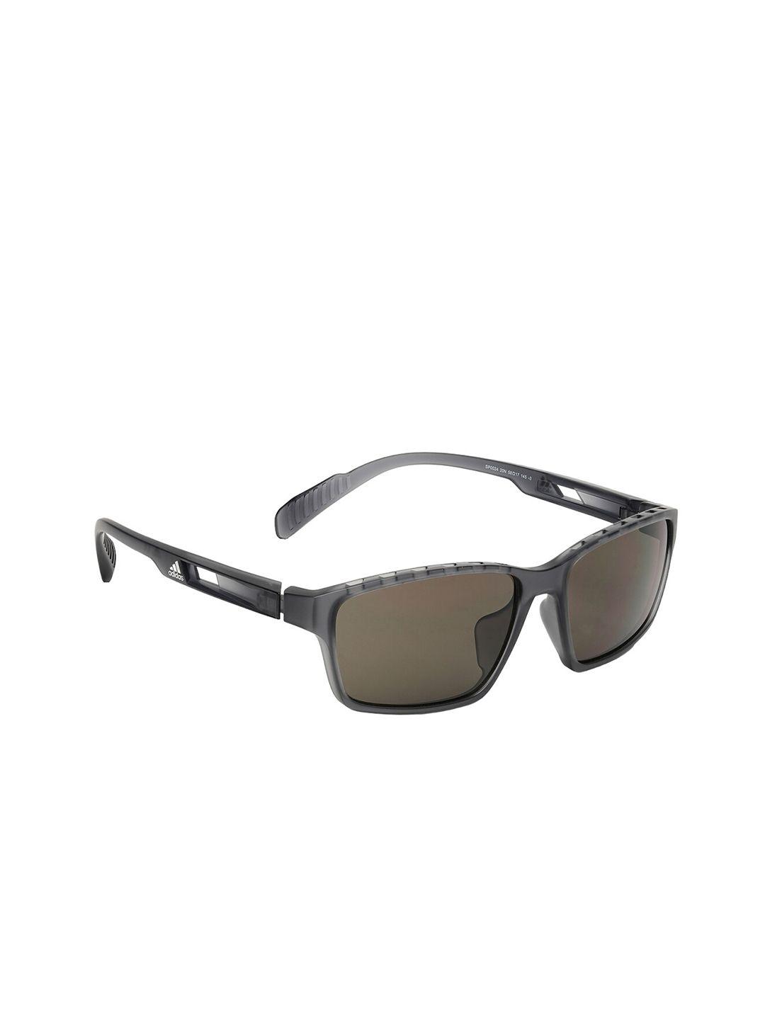 adidas men full rim rectangle sunglass