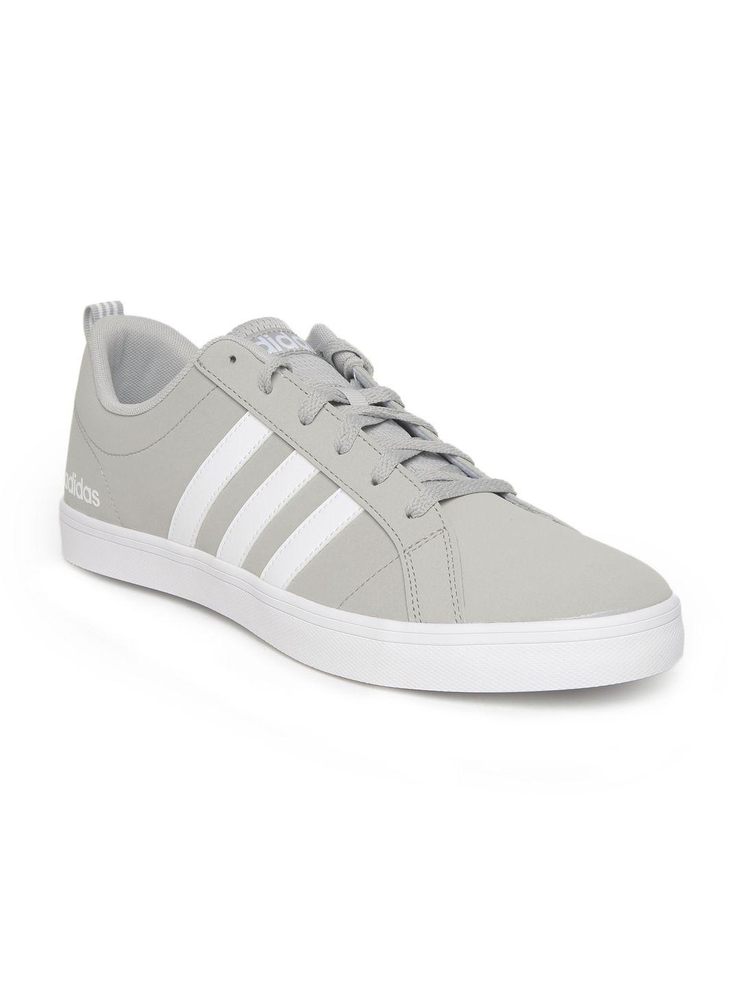 adidas men grey vs pace sneakers