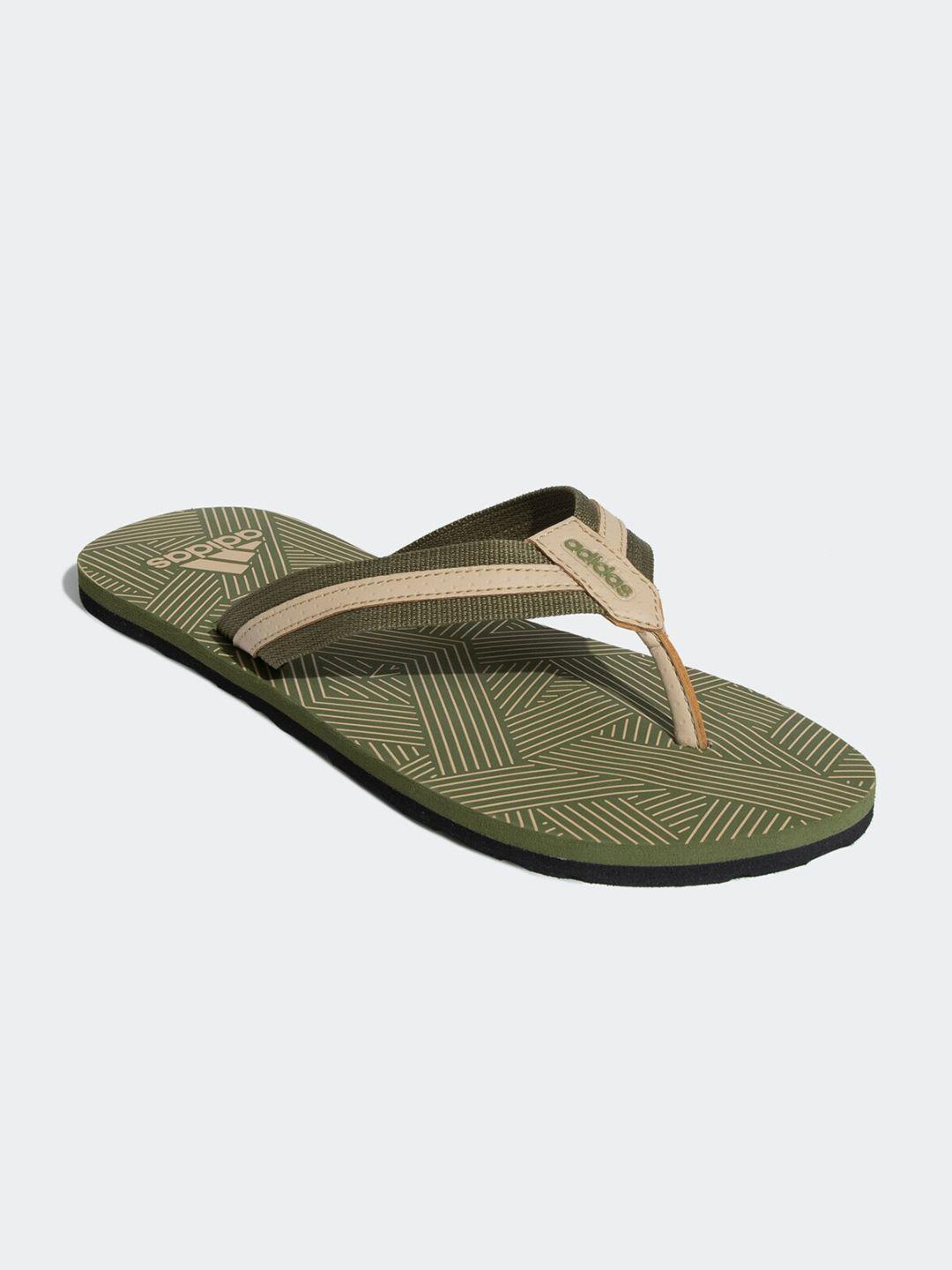 adidas men hurtle m printed thong flip-flops