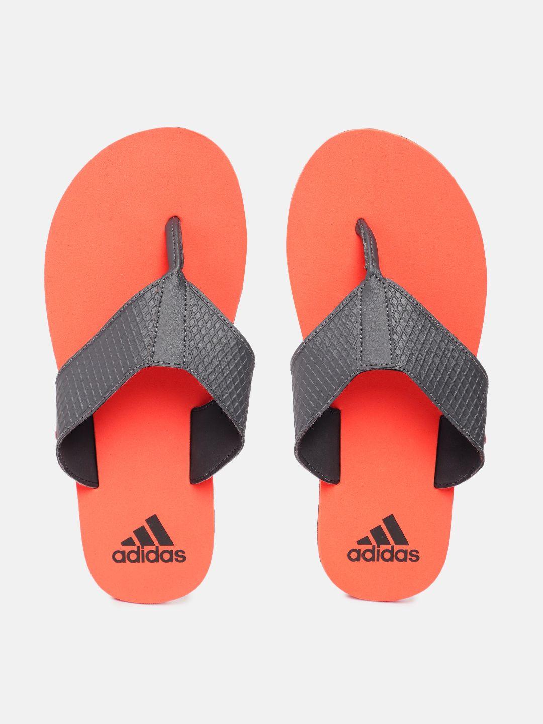 adidas men printed urbanscape thong flip-flops