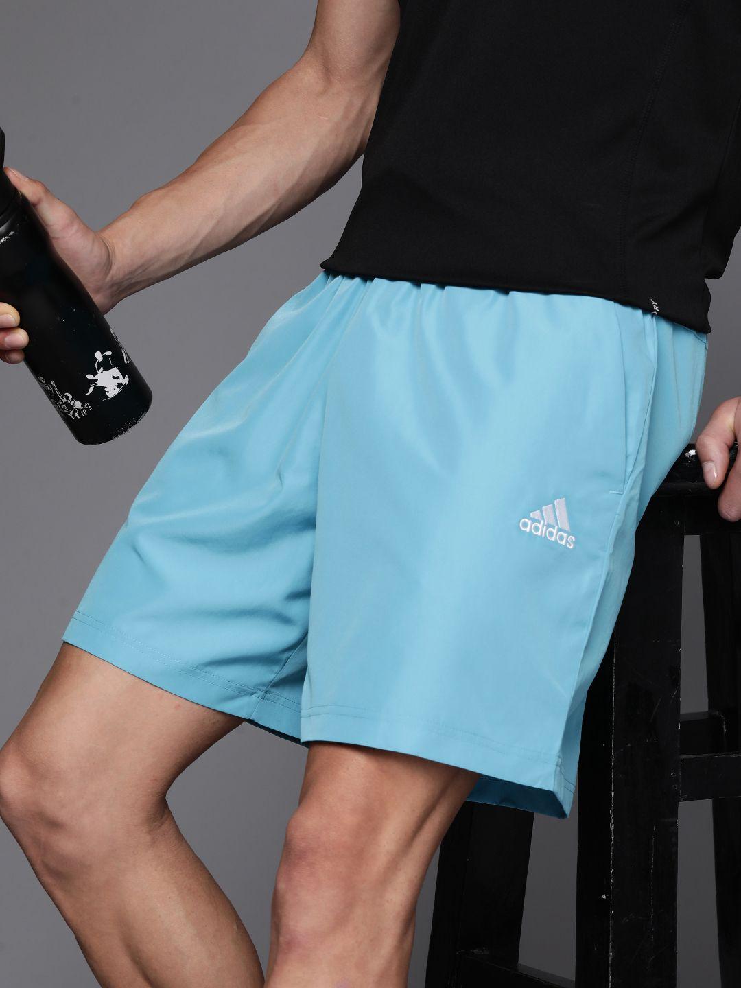 adidas men solid training sports shorts