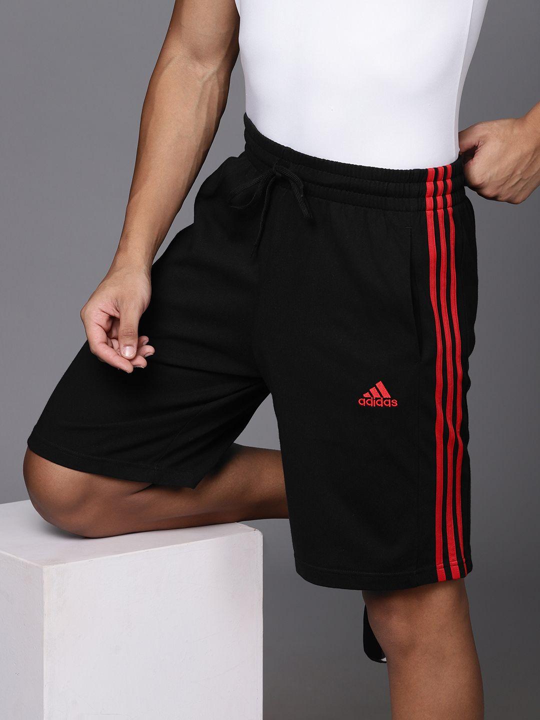adidas men striped aeroready m 3s sj 10 sports shorts