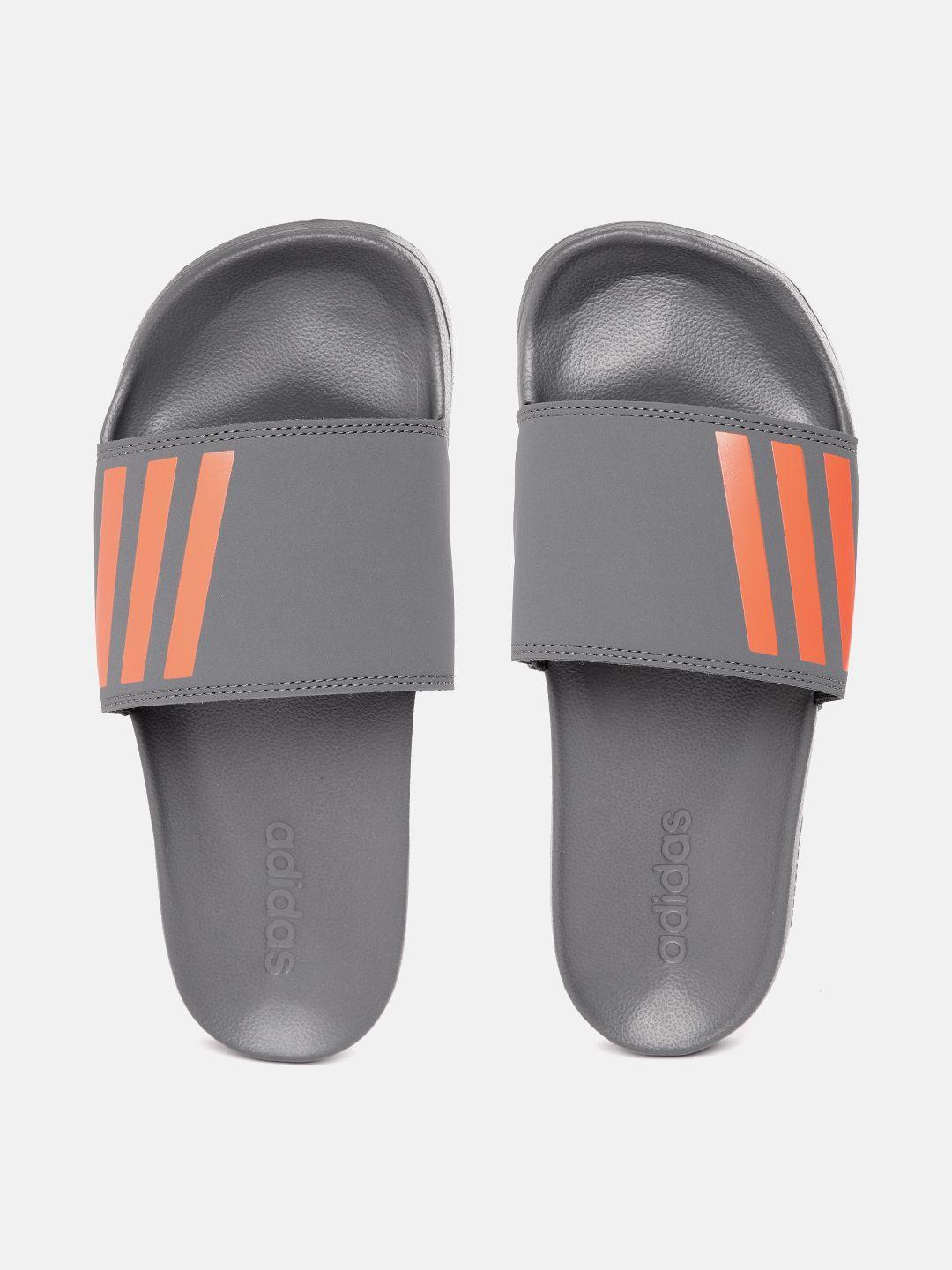 adidas men swenn striped sliders