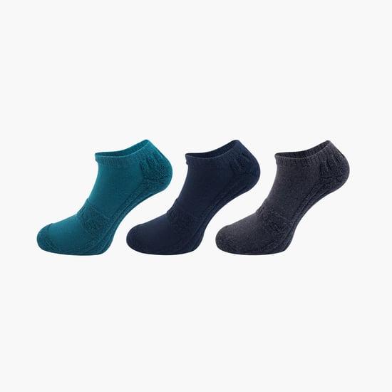 adidas men textured ankle-length socks - pack of 3