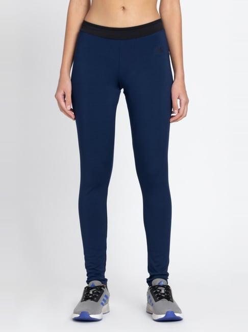 adidas midnight blue mid rise tights