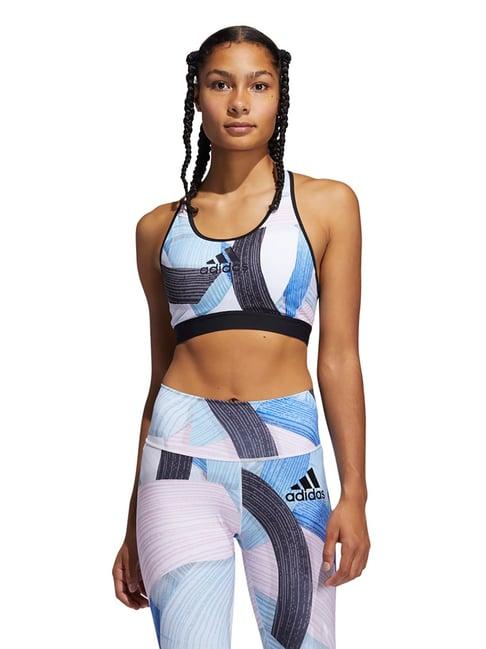 adidas multicolor non wired padded sports bra