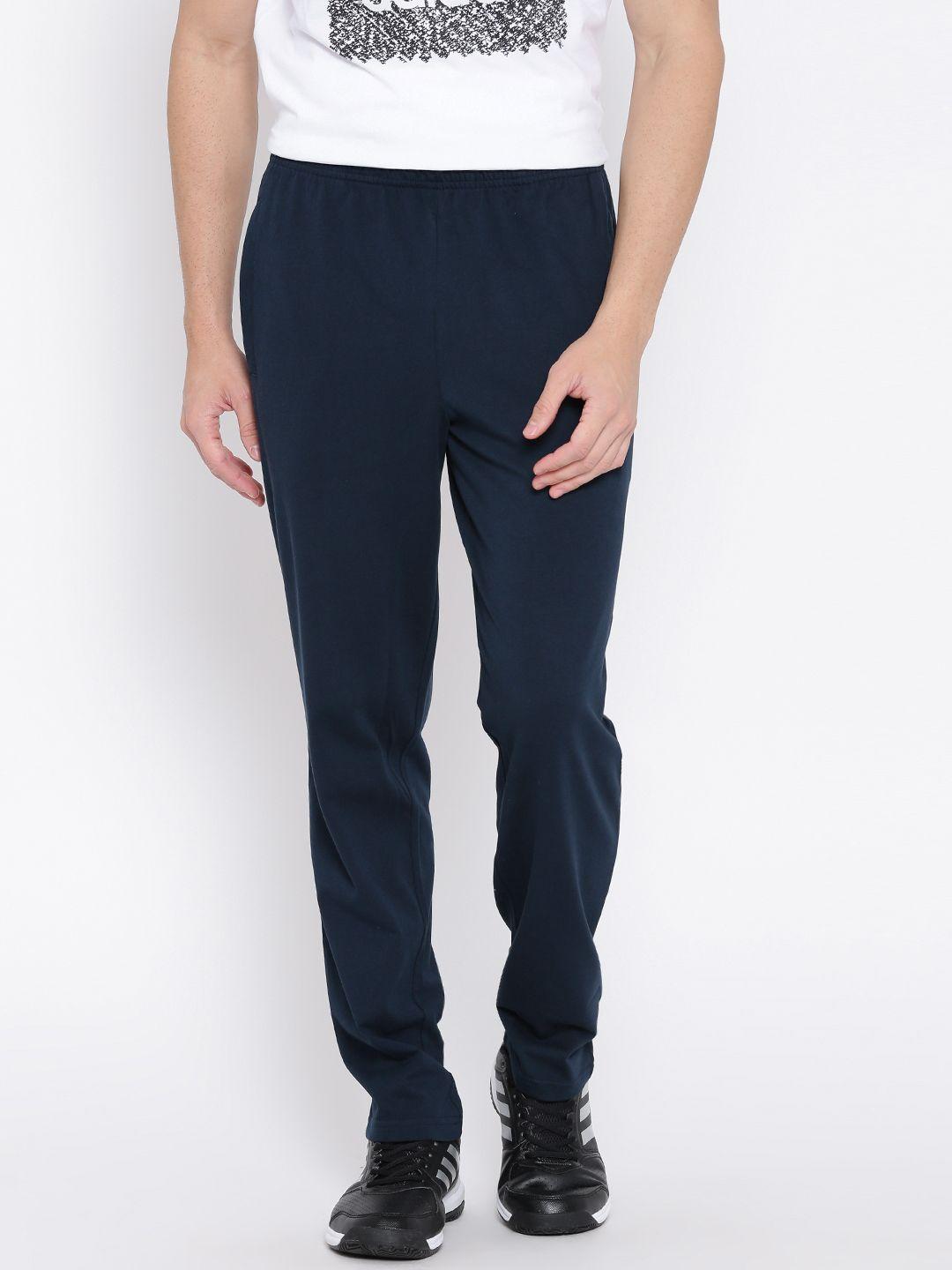 adidas navy ess sj tapered fit track pants