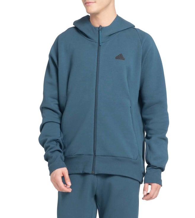 adidas navy logo regular fit hoodie