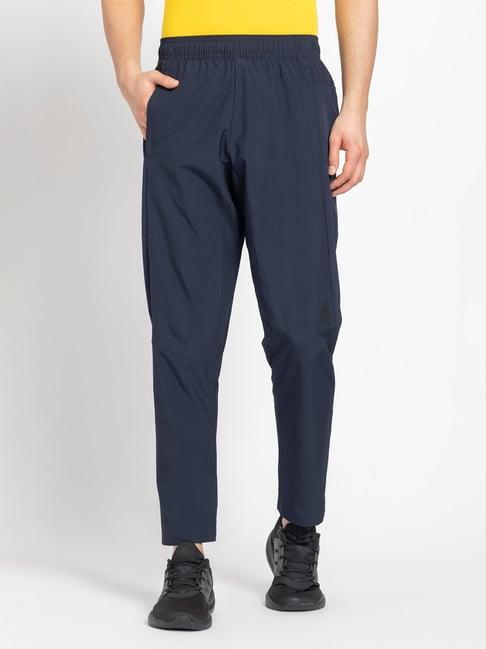 adidas navy regular fit designed for movement sports trackpants