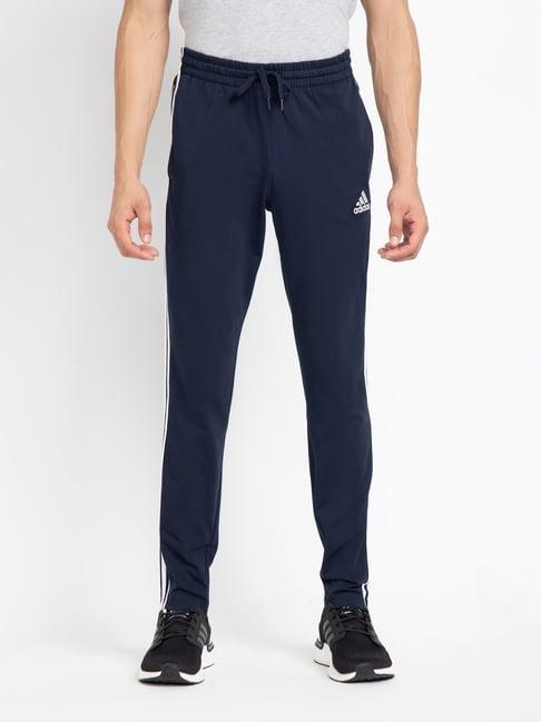 adidas navy regular fit trackpants