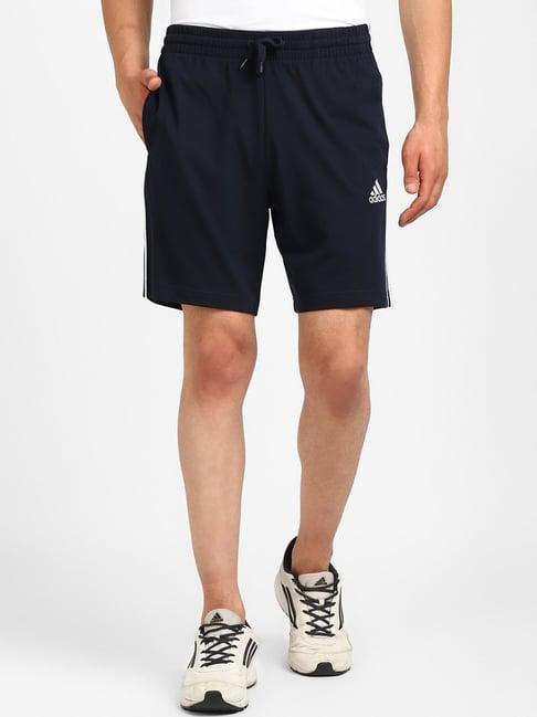 adidas navy striped shorts