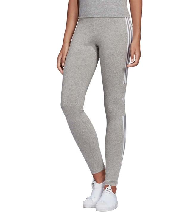 adidas originals  medium grey heather regular fit trefoil tights