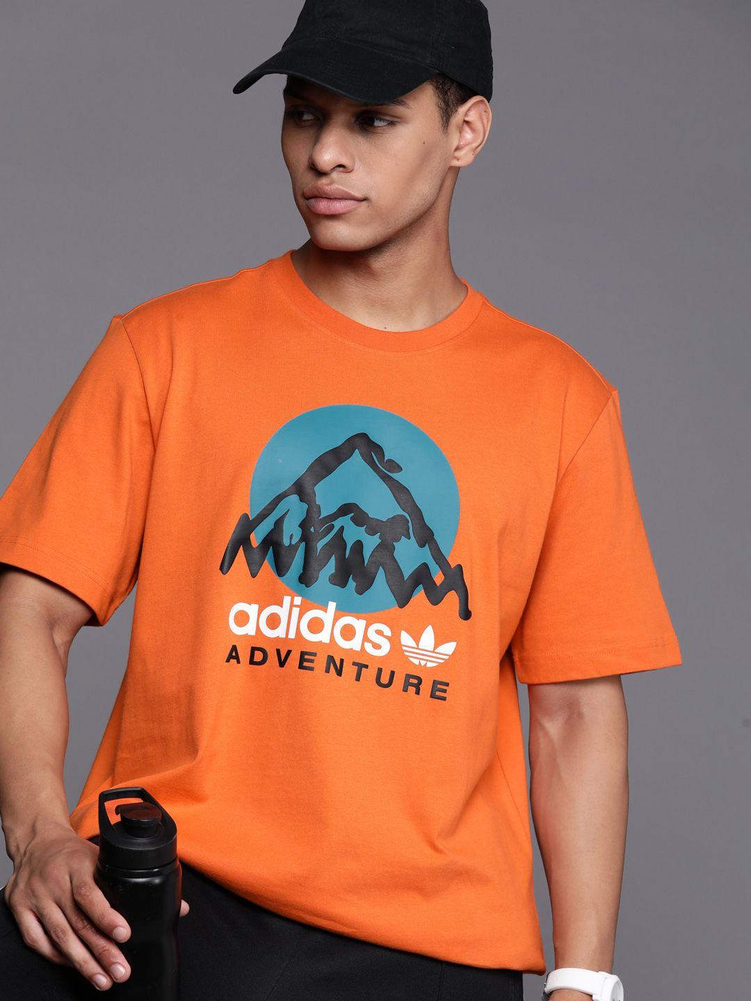 adidas originals adventure mountain front pure cotton t-shirt
