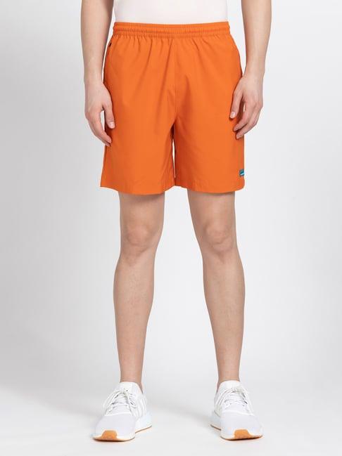 adidas originals adventure orange slim fit woven shorts
