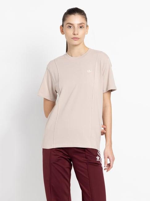 adidas originals beige t-shirt