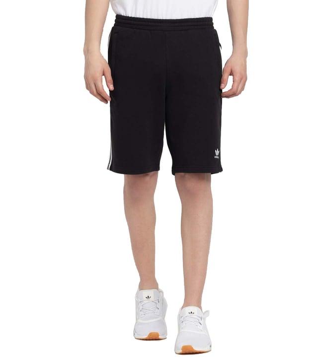 adidas originals black logo regular fit shorts