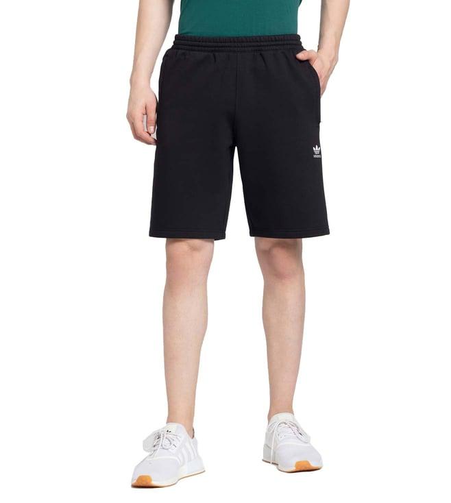 adidas originals black logo regular fit shorts