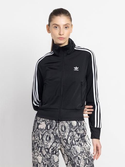 adidas originals black striped jacket