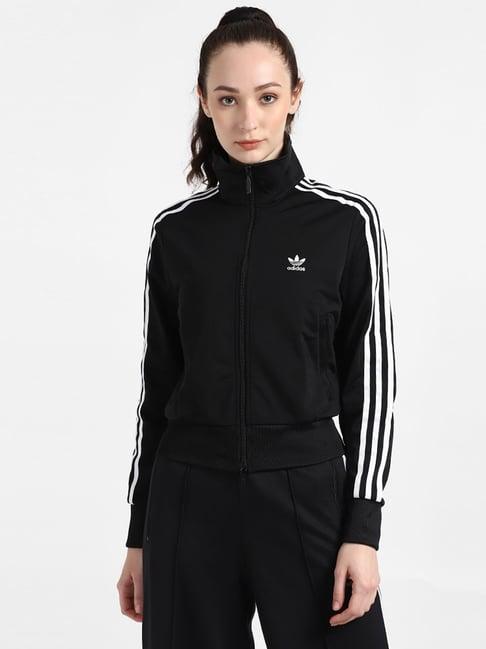 adidas originals black striped jacket