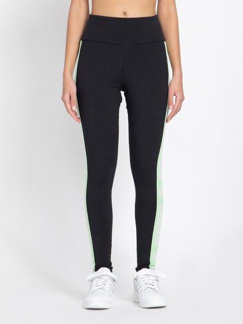 adidas originals black striped tights