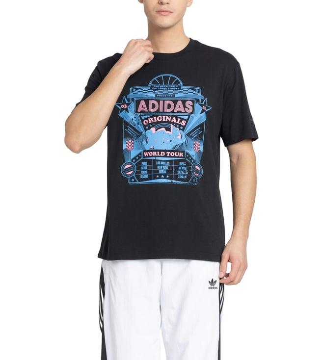 adidas originals black ts street 4 t-shirt