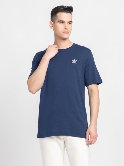 adidas originals blue regular fit t-shirt