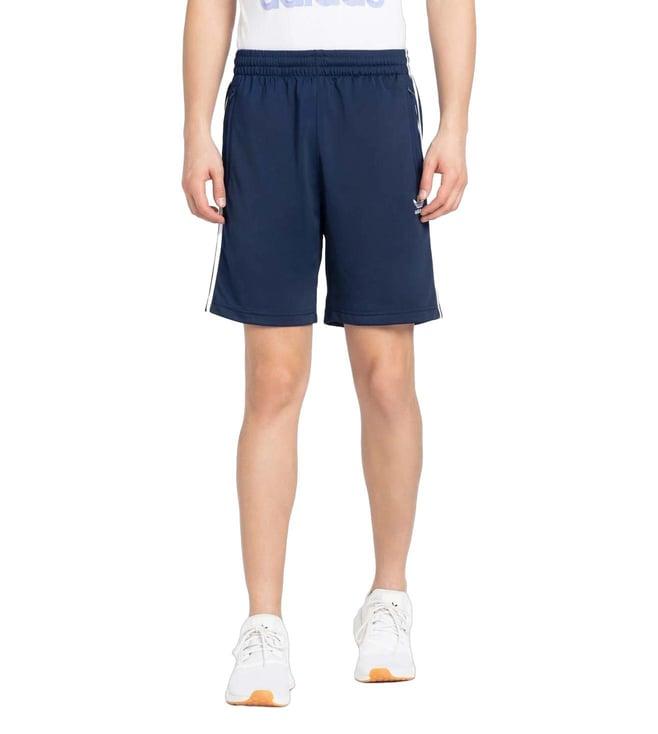 adidas originals blue stripes regular fit shorts