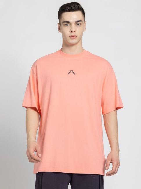 adidas originals coral regular fit cotton ae foundation t-shirt