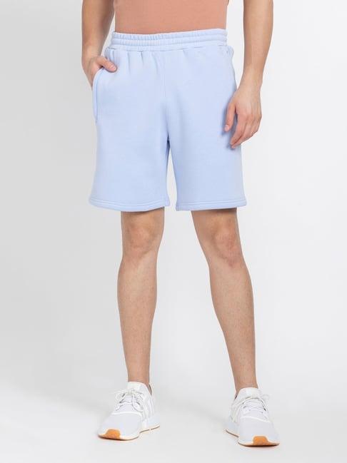 adidas originals essentials sky blue regular fit shorts