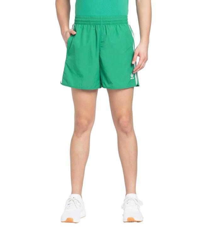 adidas originals green sprinter stripes regular fit shorts