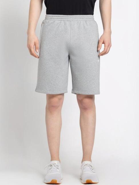 adidas originals grey cotton regular fit texture shorts