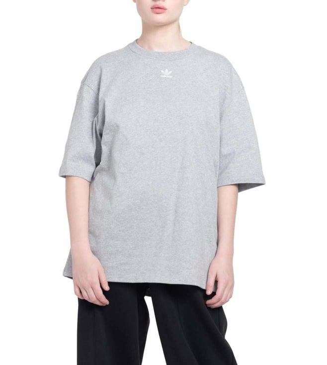 adidas originals grey loose fit t-shirt