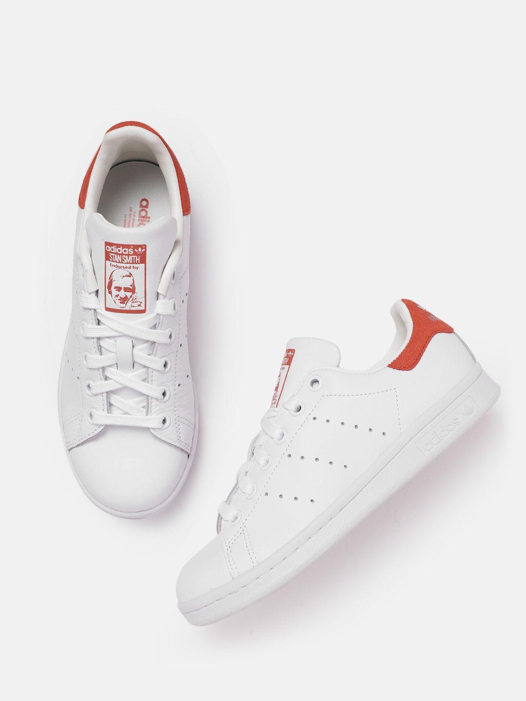 adidas originals kids stan smith j sneakers with perforated detail