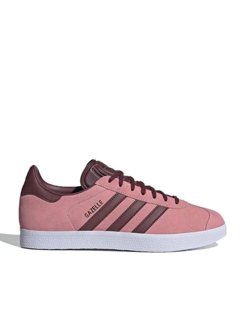 adidas originals men's gazelle pink casual sneakers