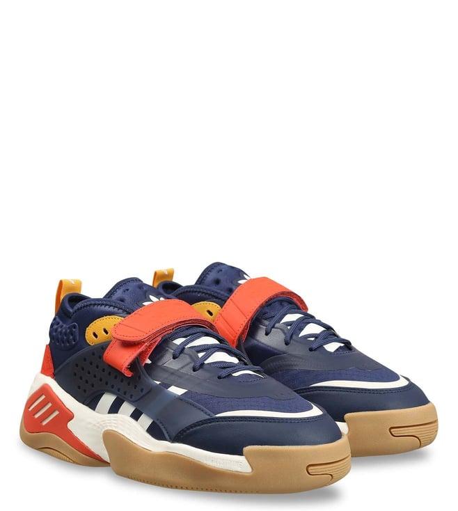 adidas originals men's streetball iii blue sneakers