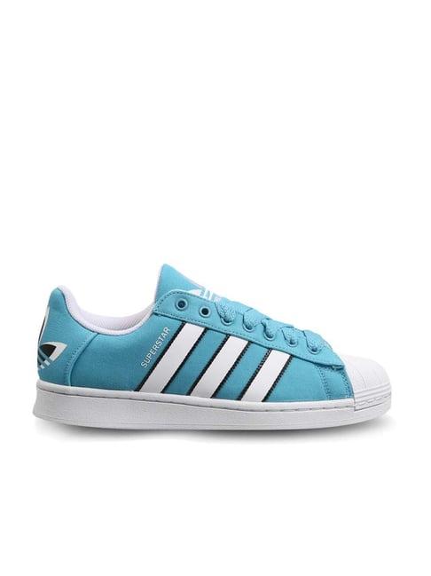 adidas originals men's superstar blue casual sneakers