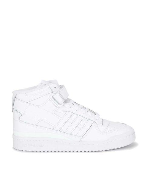 adidas originals men's white ankle high sneakers