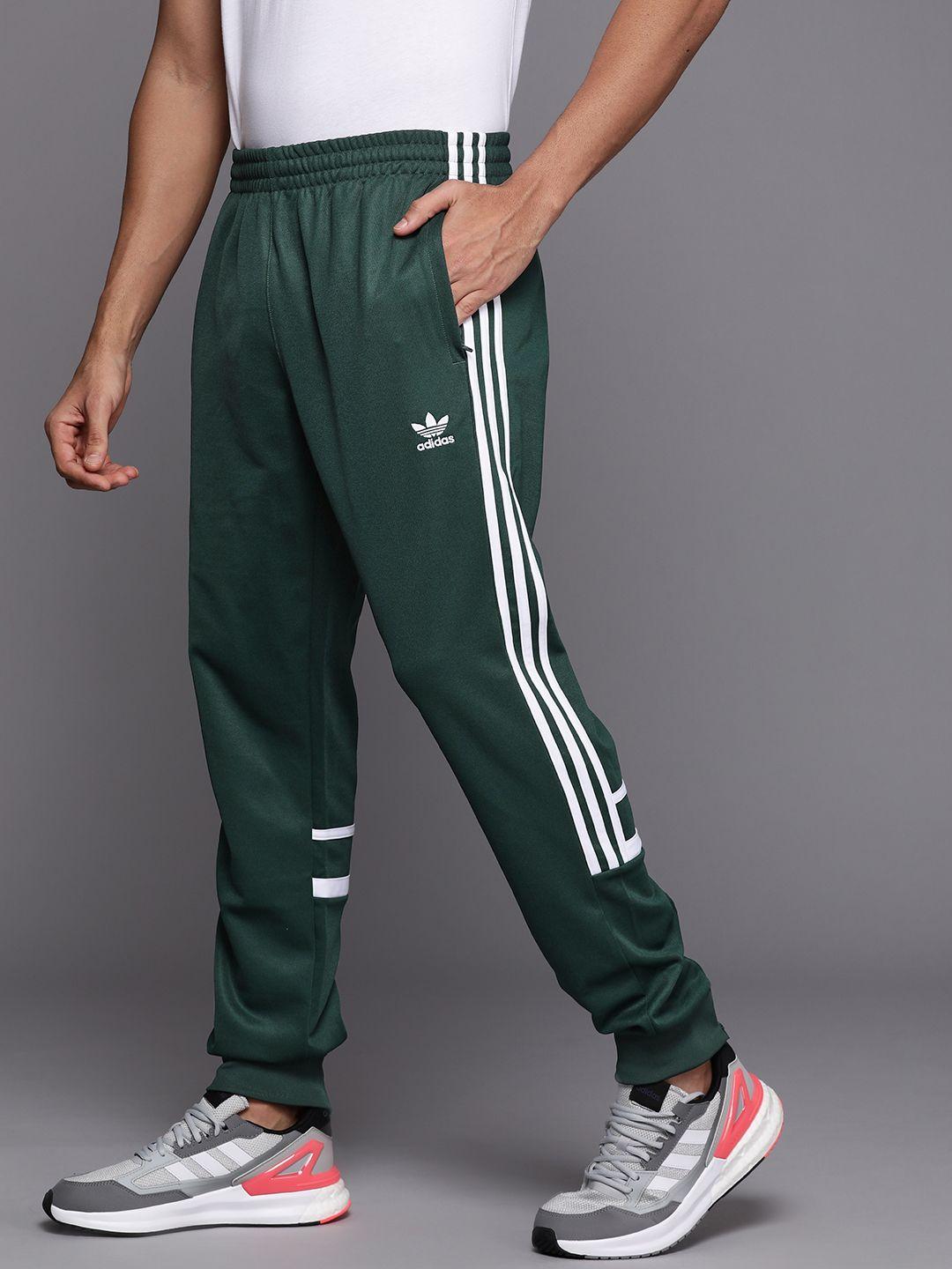 adidas originals men green challenger joggers