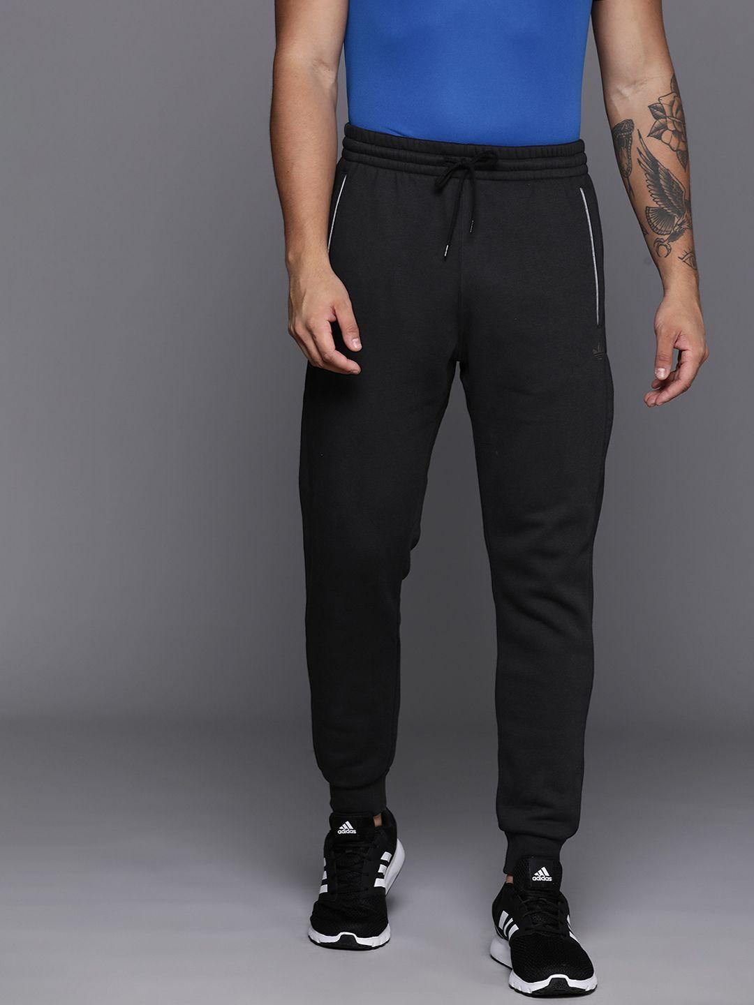 adidas originals men solid joggers with reflective detail