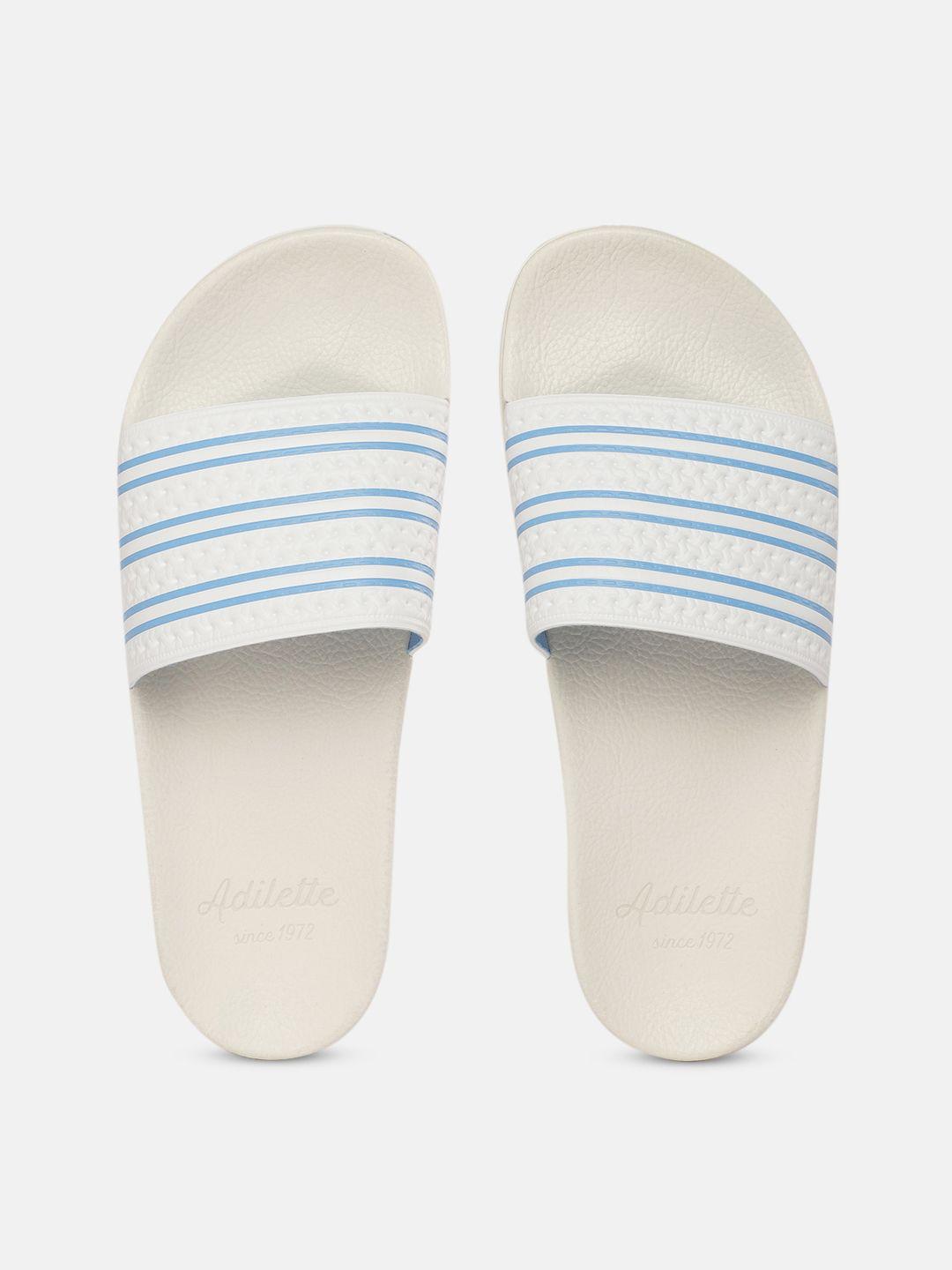 adidas originals men striped adilette sliders