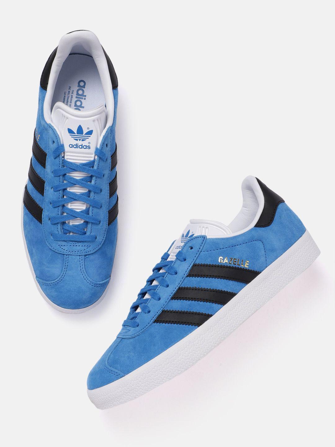 adidas originals men striped detail suede gazelle sneakers