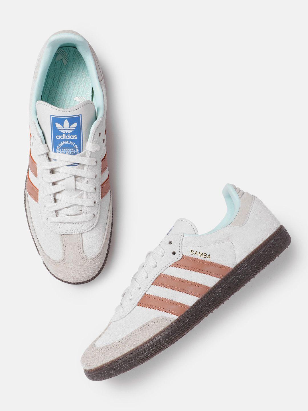 adidas originals men striped suede samba og sneakers