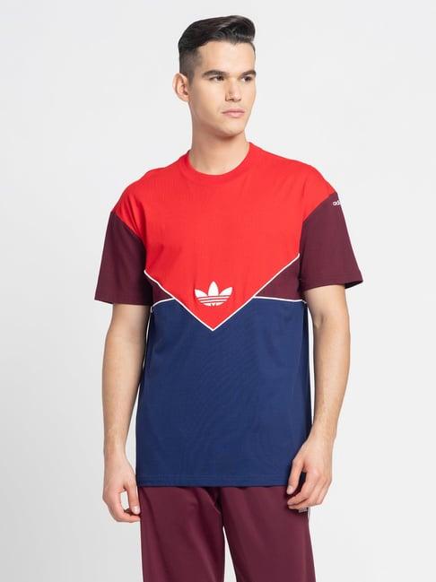 adidas originals multicolor regular fit crew t-shirt