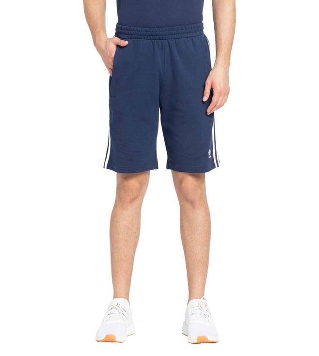 adidas originals navy stripes regular fit shorts