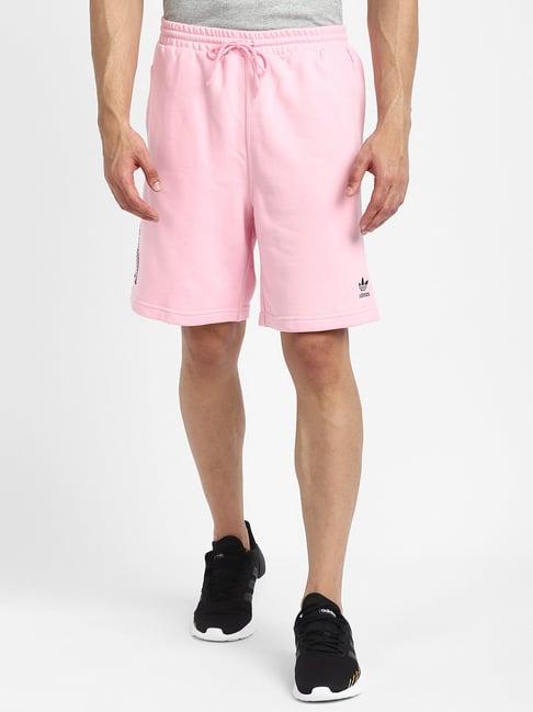 adidas originals pink printed shorts